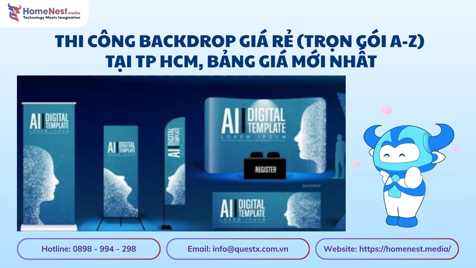 Thi Công Backdrop Giá Rẻ (TRỌN GÓI A-Z) Tại TP HCM, Bảng Giá Mới Nhất