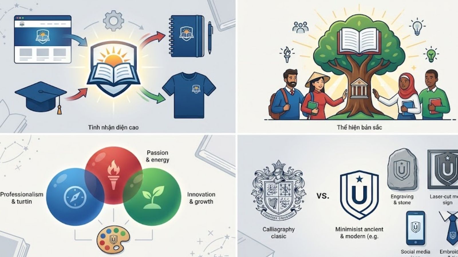 Nguyên Tắc Thiết Kế Logo Trường Đại Học Hiệu Quả