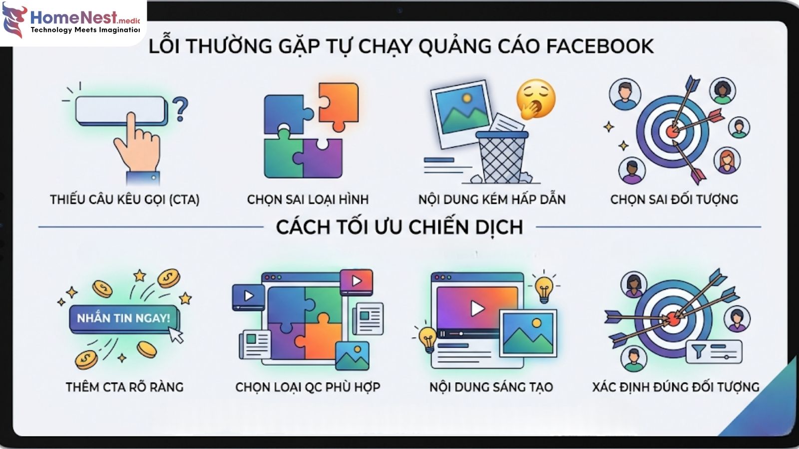 Những lỗi phổ biến khi chạy quảng cáo Facebook và cách khắc phục