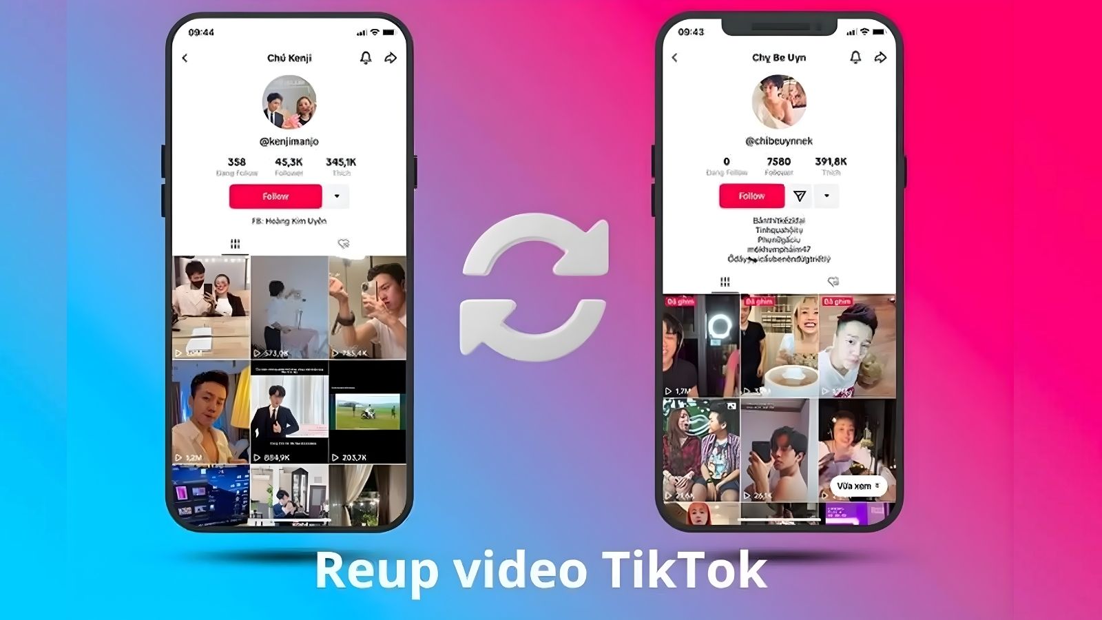Reup video của người khác