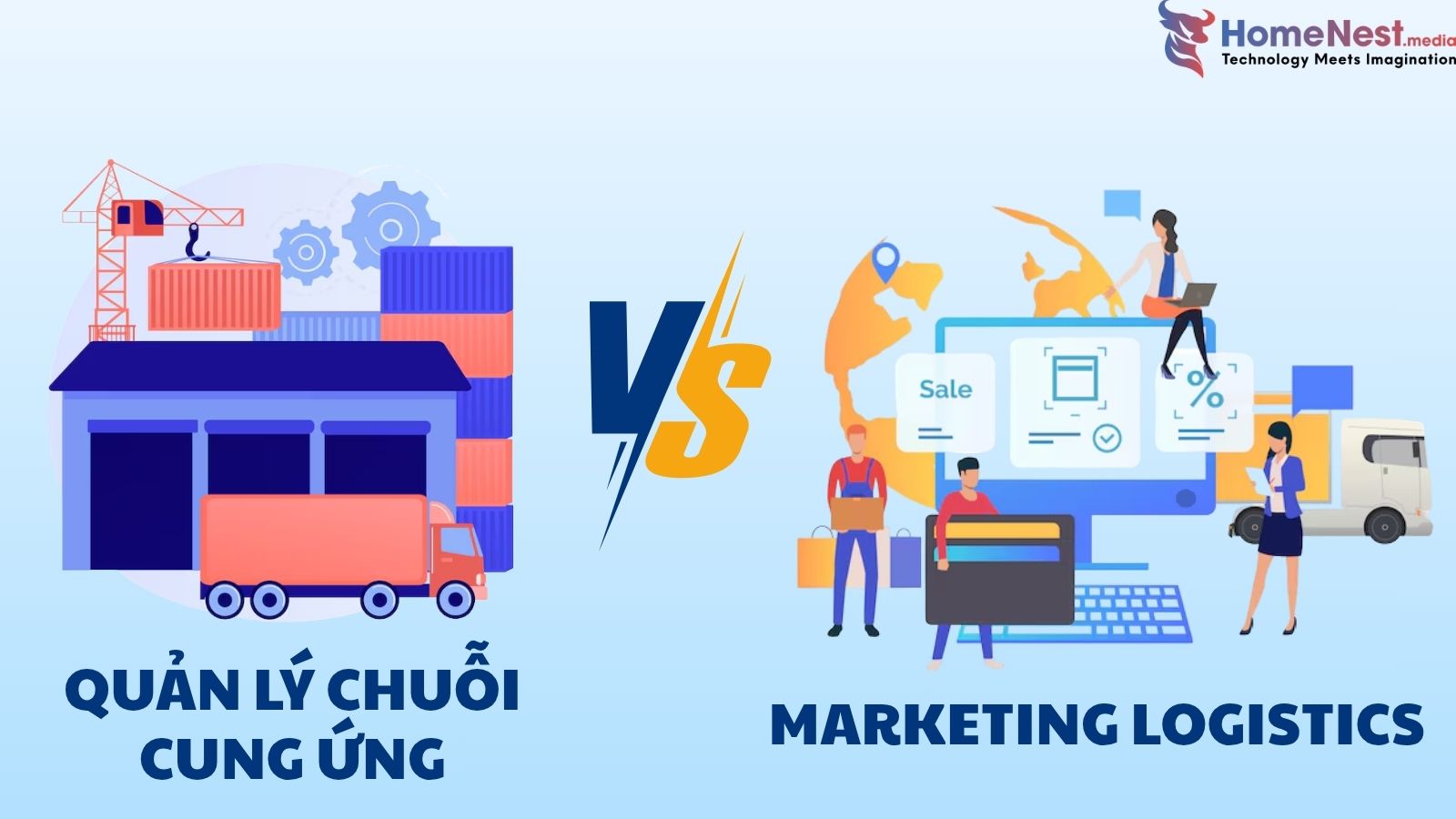 Phân biệt quản lý chuỗi cung ứng và Marketing logistics