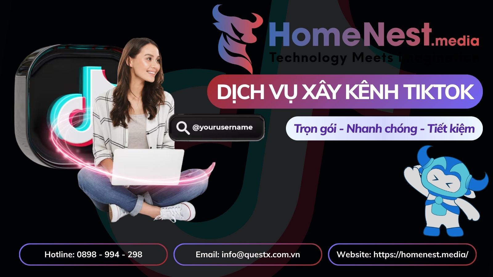 HOMENEST DỊCH VỤ XÂY KÊNH TIKTOK