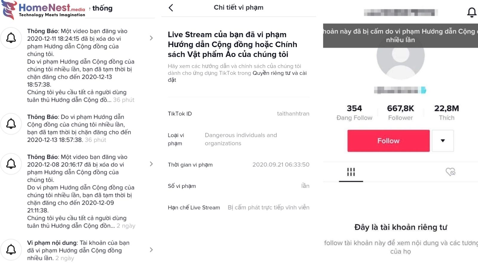 Hậu quả khi sử dụng những từ bị cấm trên livestream TikTok