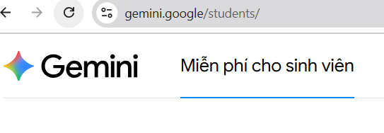 đăng nhập vào trang gemini