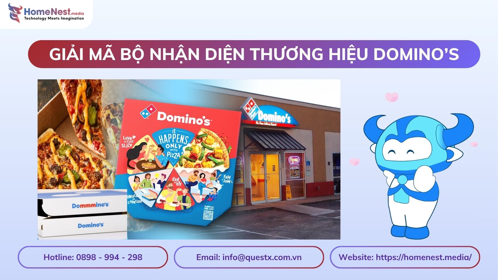Giải mã bộ nhận diện thương hiệu Domino’s