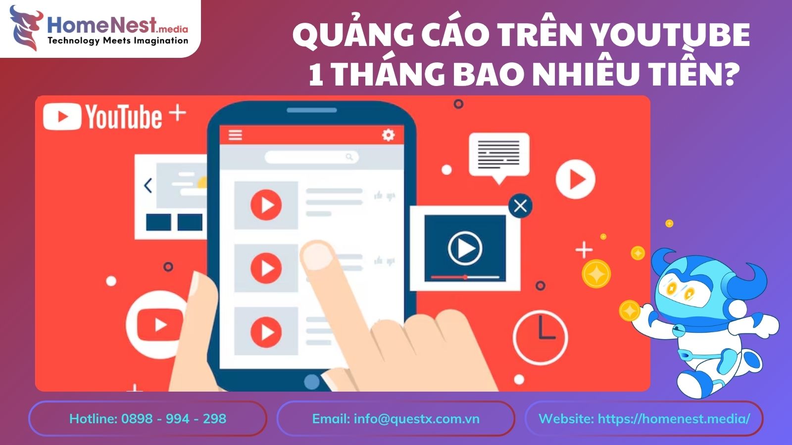 Quảng cáo trên Youtube 1 tháng bao nhiêu tiền?