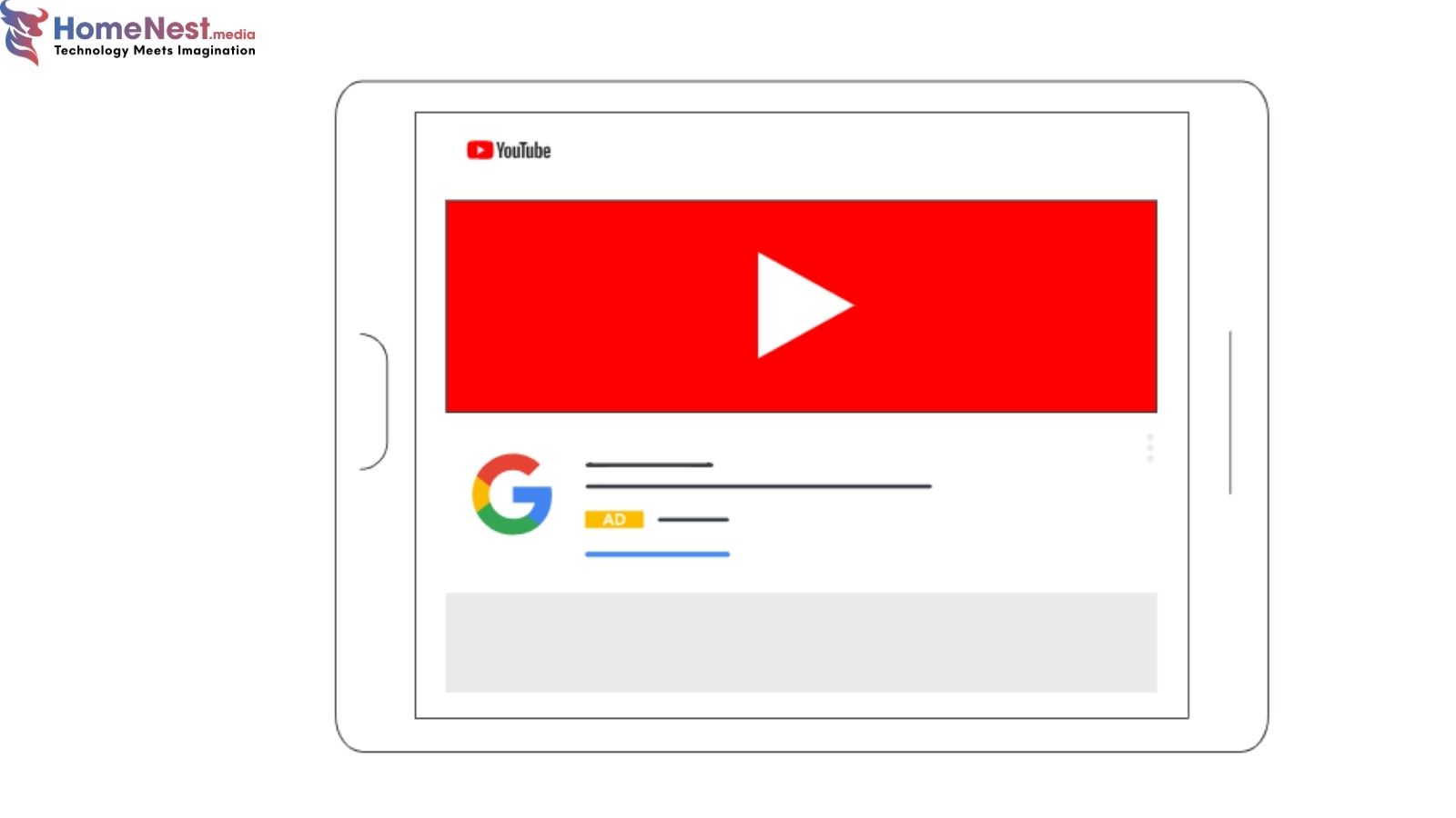 Quảng cáo trên đầu trang chủ YouTube