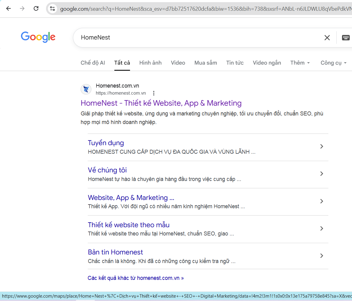 Kết quả không trả phí, thường chiếm diện tích lớn trong một trang SERP