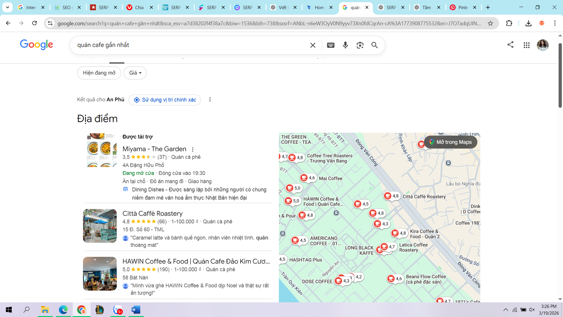 Bản đồ (Local Pack)